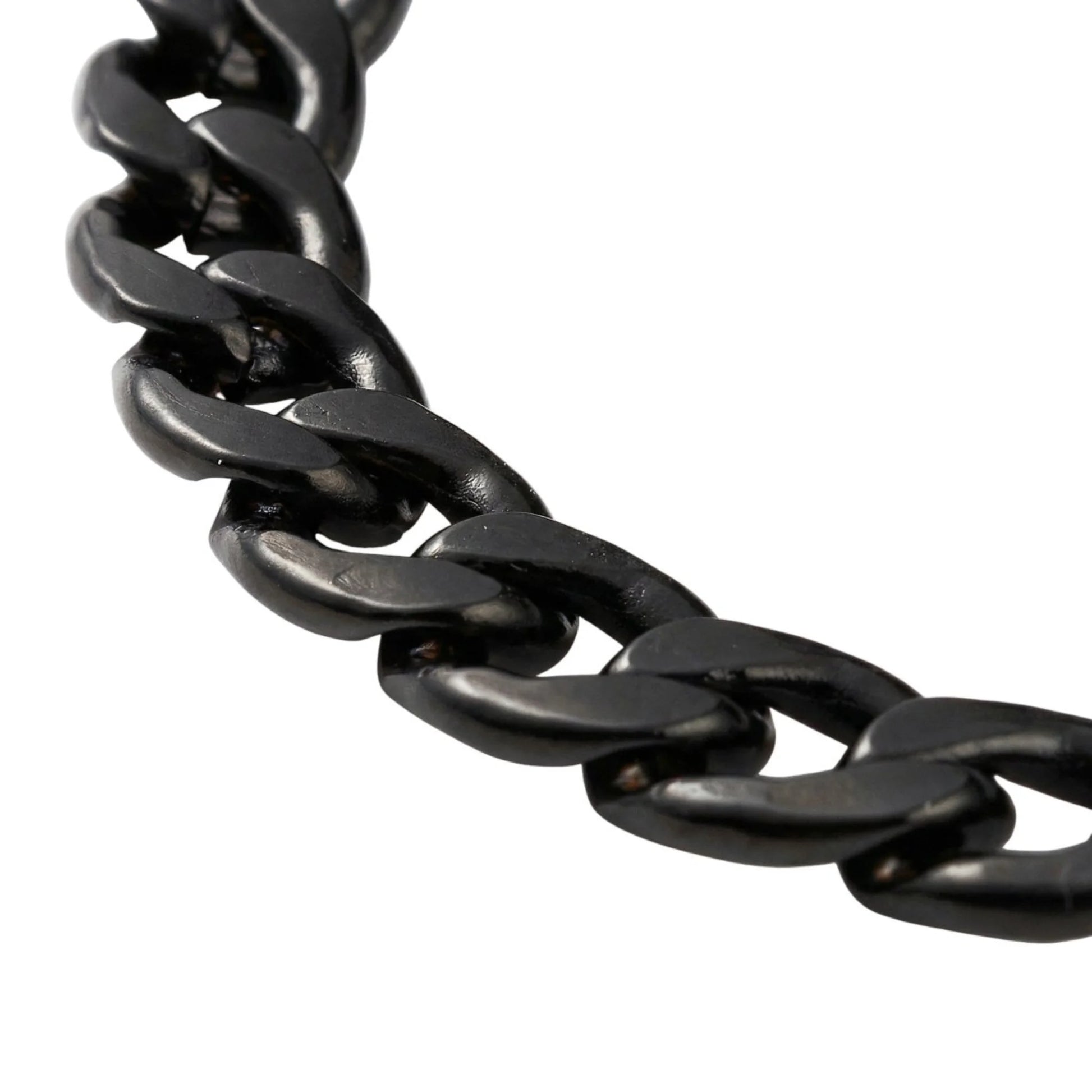 Fekete matt nemesacél BLACKOUT OPS Cuban Link páncél karkötő férfiaknak