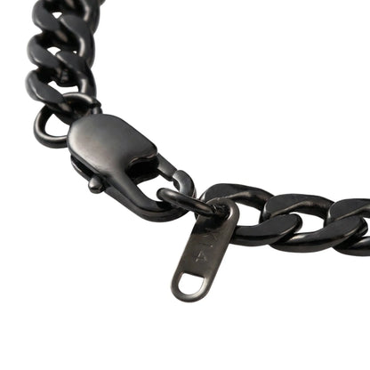 Fekete matt nemesacél BLACKOUT OPS Cuban Link páncél karkötő férfiaknak