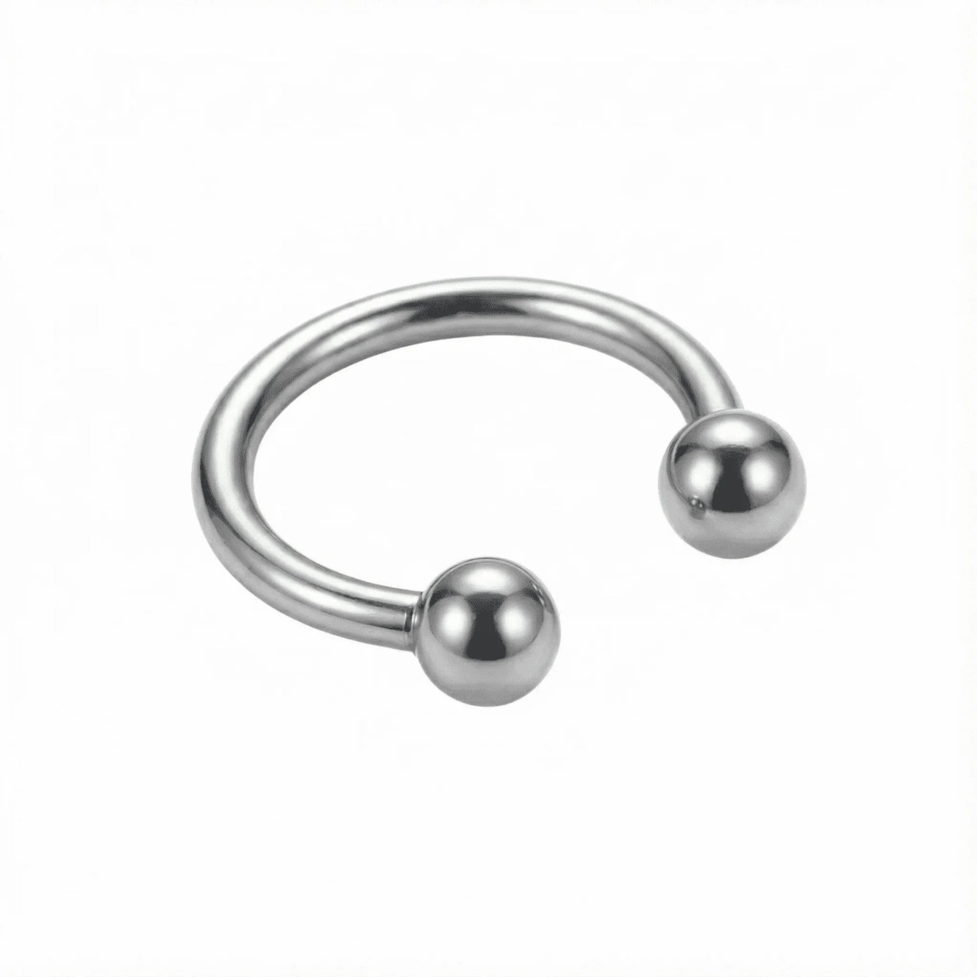 Ezüst színű G23 titán patkó piercing 8mm-es méretben - Modlab
