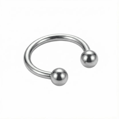 Ezüst színű G23 titán patkó piercing 8mm-es méretben - Modlab